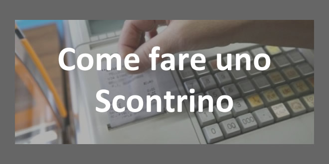 Come fare uno scontrino