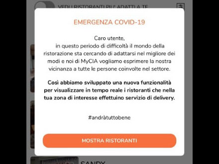 MyCIA - L'app del Delivery Intelligente